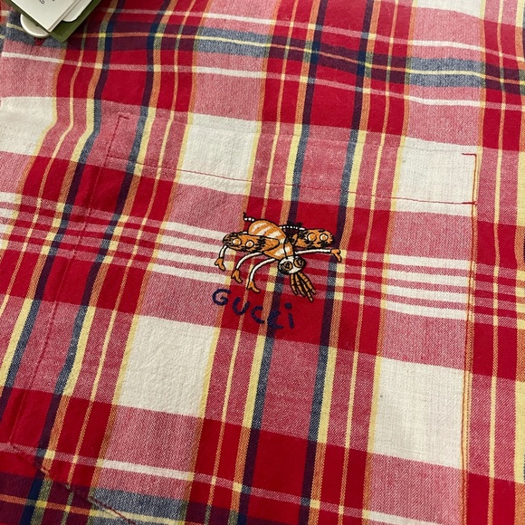 Gucci Mens Ouverture Short-Sleeved Bowling Shirt  Sz 48/M - Picture 4 of 10